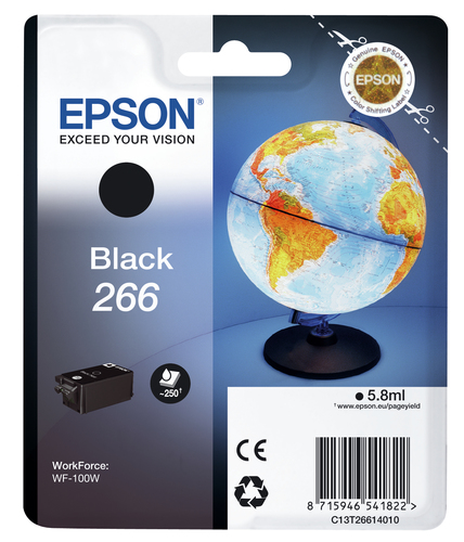 SINGLEPACK BLACK 266 INK CARTR RS BLISTER PACK – Epson