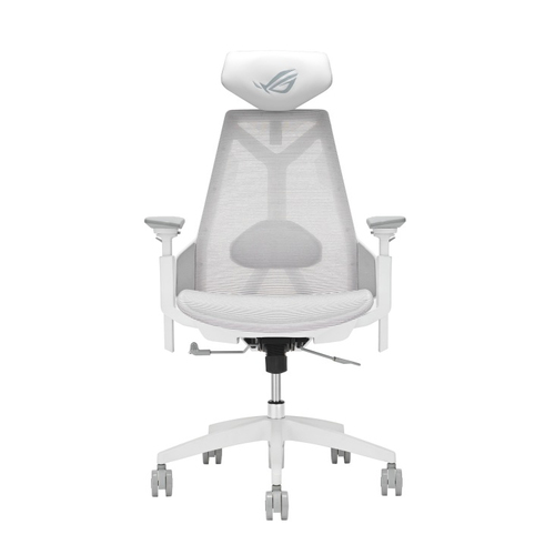 Asus ROG Destrier Core White Gaming Chair, Cyborg-Inspired Design, Versatile Seat Adjustments, Mobile Gaming Arm Support – ASUSTeK COMPUTER