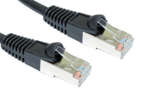 2M CAT5E FTP SNAGLESS BLACK PATCH CABLE – Cables Direct