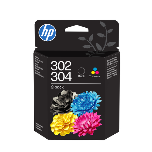 HP 302/304 Tri-color/Black Ink Crtg 2-Pk – HP Inc