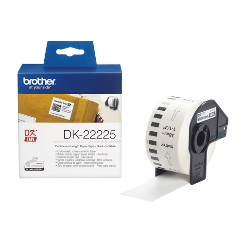DK-CONTINUE LENGTH TAPE: 38MM THERMAL PAPER - WHITE 30.48M – Brother