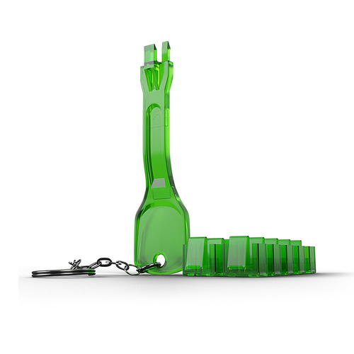 RJ-45 PORT BLOCKER KEY-PACK OF 10 BLOCKERS GREEN – Lindy