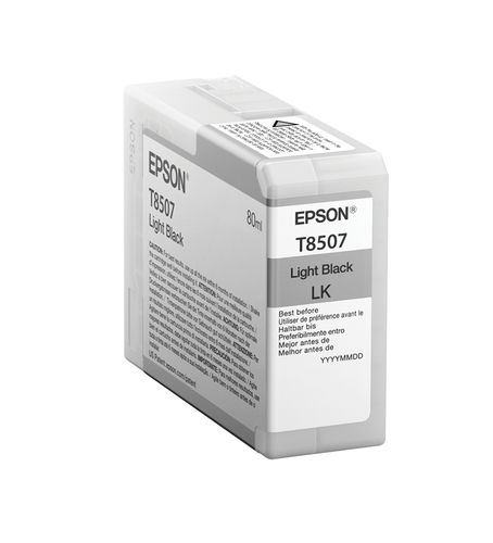 SINGLEPACK LIGHT BLACK T850700 ULTRACHROME HD K 80ML – Epson