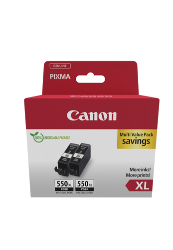 CANON PGI-550XL BK TWIN SEC INK – Canon