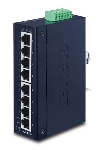 IP30 Slim type 8-P Industrial – Planet