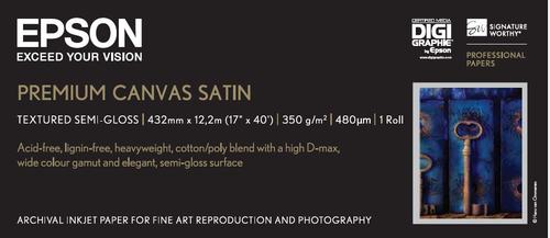 17 x 40-foot Premium Canvas Satin – Epson