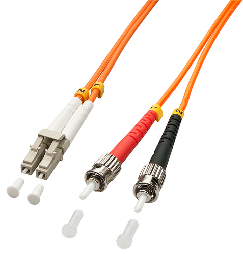 15M LC-ST OM2 FIBRE PATCH CABLE – Lindy