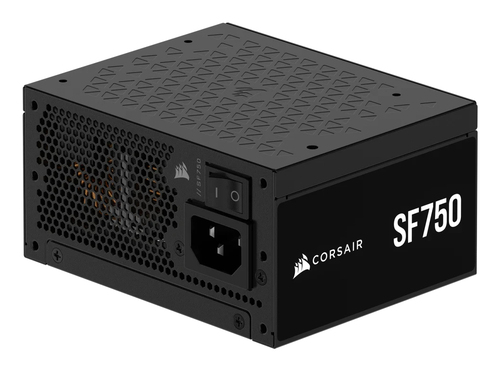 Corsair 750W SF Series SF750 SFX PSU, Fully Modular, 80+ Platinum, Fluid Dynamic Fan, ATX 3.1, PCIe 5.1, SFX-to-ATX Bracket – Corsair