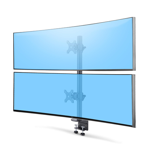 DESK MOUNT FOR 2X VERTICALLY STACKED MONITORS, DUAL 49, TOTAL 70LB (32KG), C-CLA – StarTech.com