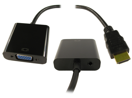 NEWL HDMI TO SVGA ADAPTOR WITH AUDI – Cables Direct