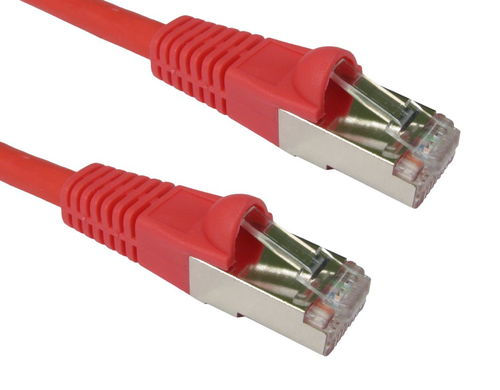 CDL 15m Cat6A Patch Cable - Red – Cables Direct