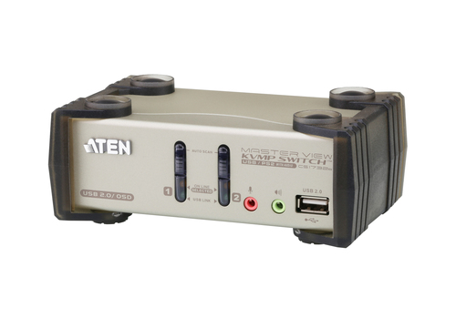 2 PORT KVMP SWITCH - VGA & USB/PS2 + AUDIO - 1.2M CABLES – ATEN