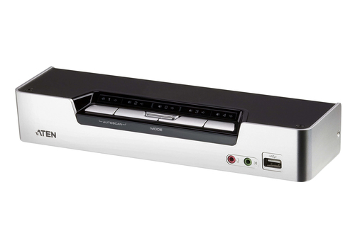 4 PORT KVMP SWITCH FOR HDMI & USB + USB PERIPHERAL SHARING – ATEN