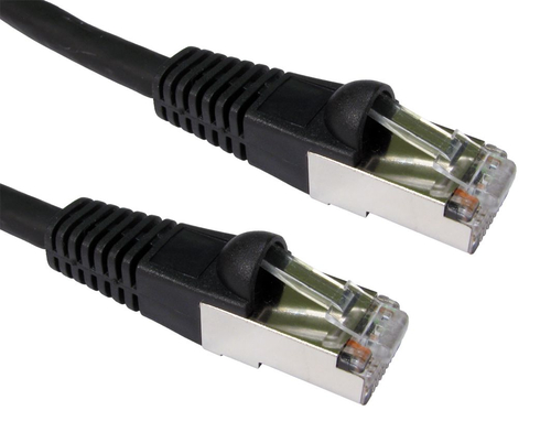 CDL 25m Cat6A Patch Cable - Black – Cables Direct