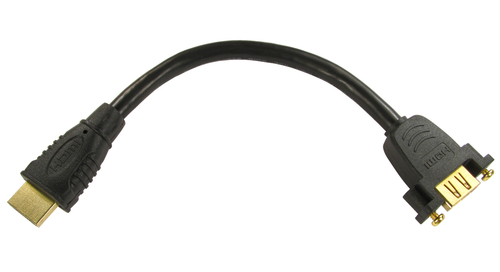 16CM HDMI PAN MNT FEM MALE BLK – Cables Direct