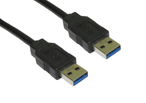 2M USB 3.0 A MALE-MALE BLACK CABLE – Cables Direct