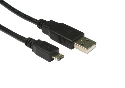 5M USB 2.0 CABLE A-M - MICRO B-M BLACK – Cables Direct
