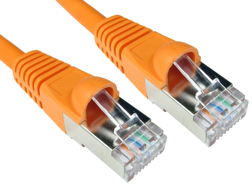 CDL 15m Cat6A Patch Cable - Orange – Cables Direct
