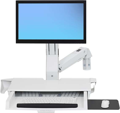 STYLEVIEW SIT-STAND COMBO ARM WORKSURFACE BRIGHT WHITE – Ergotron