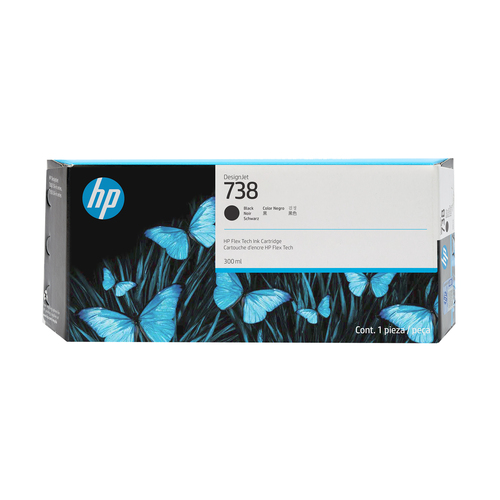 738 300-ml Black DesignJet Ink Cartridge – HP Inc