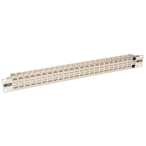 48-PORT 1U RACK CAT6A PATCH PANEL – Tripplite