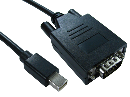 2M MINI DISP PORT(M) VGA(M) CAB BEIG – Cables Direct