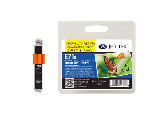 Jettec Compat EPSON T0711 T0891, BLACK INK 7.4ML – Jet Tec