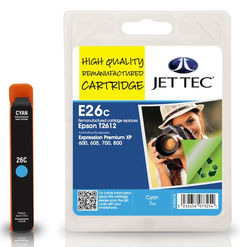 Jettec Compat T2612 CYAN INK 7ML – Jet Tec
