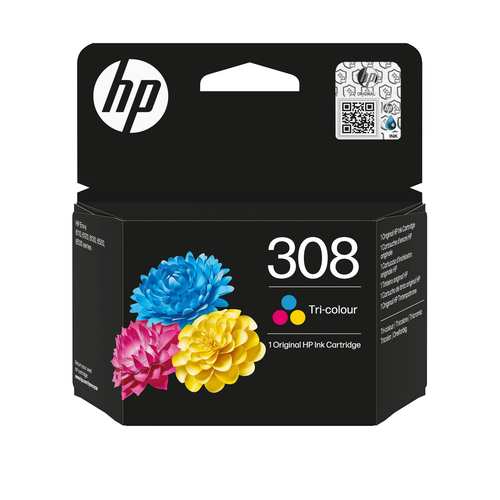 HP 308 TRI-COLOR ORIGINAL INK CARTRI – HP Inc