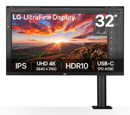 32IN IPS 3840X2160 16:9 5MS 1000:1 HDMI/DISPLAYPORT/USB/HPHN – LG Electronics