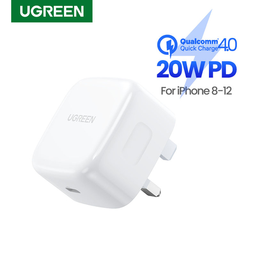USB-C 20W PD Snel Oplader UK plug – UGREEN