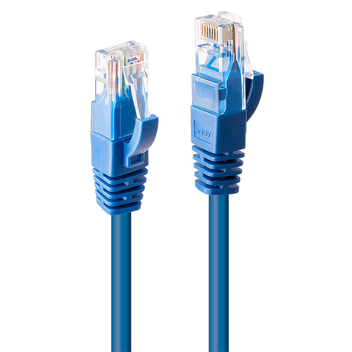 0.3M CAT6 U/UTP SNAGLESS GIGABIT NETWORK CABLE BLUE – Lindy