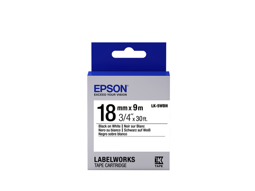 TAPE - LK-5WBN STD BLK-/WHT 18/ – Epson