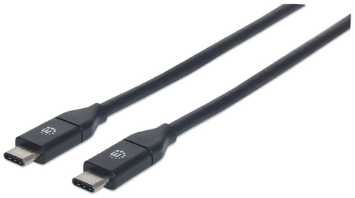 USB-C CABLE 1M MALE/MALE- 10GBPS BLACK POLYBAG – INTELLINET