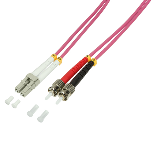 Fibre Patch Cord OM4 LC-ST 5,0m Duplex – LogiLink