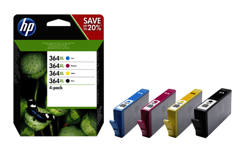 INK CARTRIDGE NO 364XL B/C/M/Y COMBO 4-PACK – HP Inc