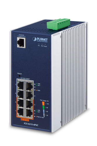 IP30 Industrial L2/L4 4-Port – Planet