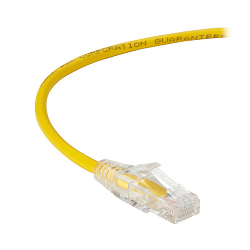 Slim-Net Cat6 Patch Cable Yellow 4FT – Black Box