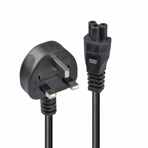 3M MAINS POWER CABLE 3 P PLUG TO IEC C5 – Lindy