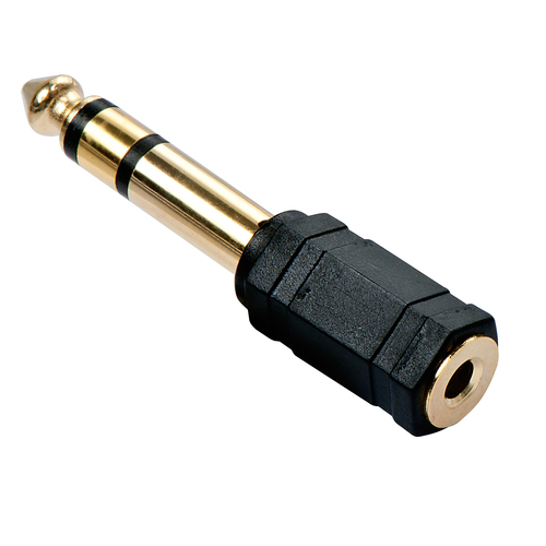 3.5MM STEREO JACK FEMALE TO 6.3MM STEREO JACK MALE ADAPTER – Lindy