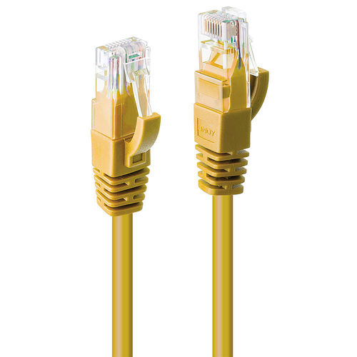 2M CAT6 U/UTP SNAGLESS GIGABIT NETWORK CABLE YELLOW – Lindy