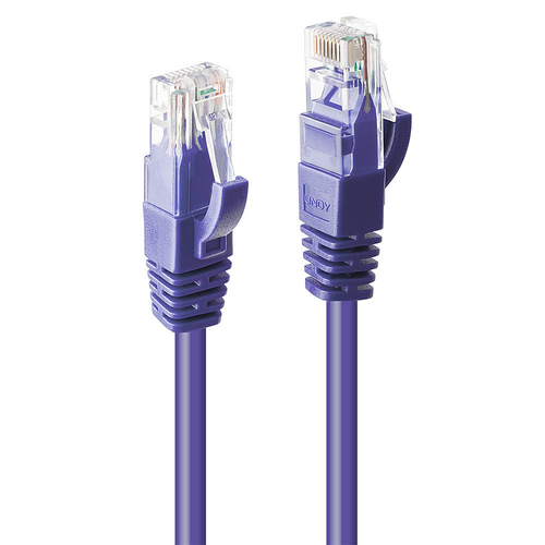 5M CAT6 U/UTP SNAGLESS GI GIGABIT NETWORK CABLE PURPLE – Lindy