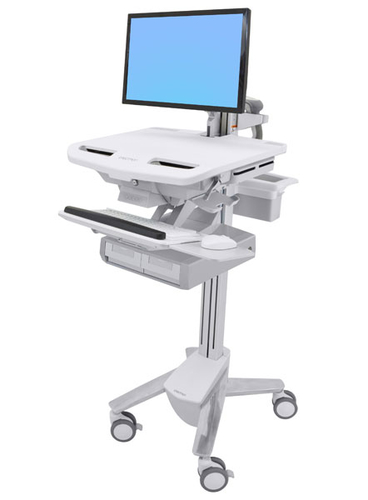 STYLEVIEW CART WITH LCD ARM DOUBLE DRAWER – Ergotron