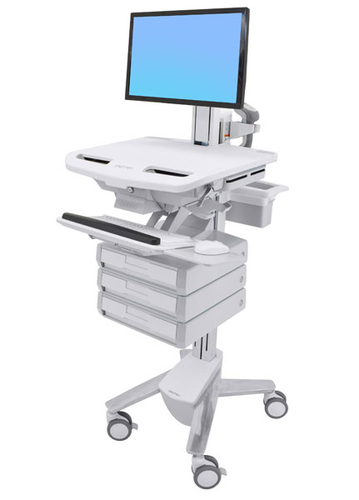 STYLEVIEW CART WITH LCD PIVOT 3 DRAWERS – Ergotron