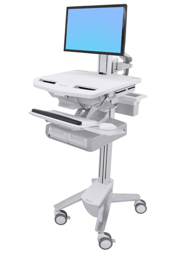 STYLEVIEW CART WITH LCD PIVOT DOUBLE DRAWER – Ergotron