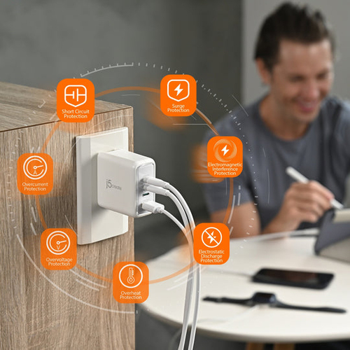70W GAN USB-C 4-PORT CHARGER – j5create