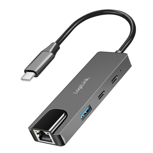 USB 3.1 Hub, 3-port , with 2.5G Gigabit Ethernet adapter – LogiLink
