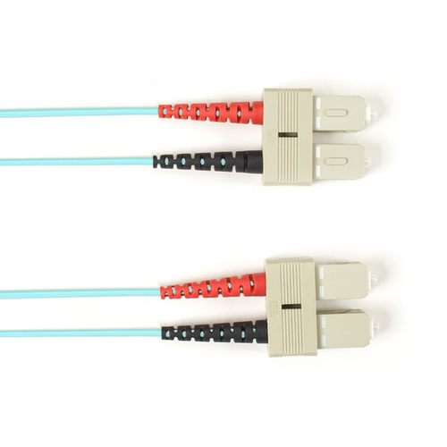 OM3 SC-SC DUPLEX 3M AQUA – Black Box