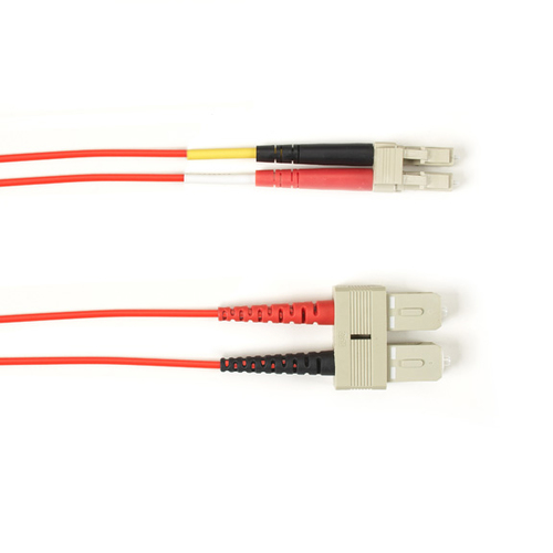 62.5 MM FO PATCH CABLE DUPLX; LSZH; RED; SCLC – Black Box
