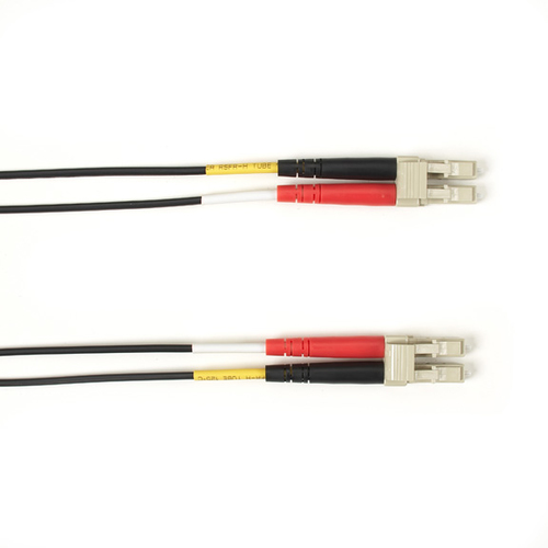 10 GIG MM FO PATCH CABLE DUPLX; LSZH; BK; LCLC – Black Box